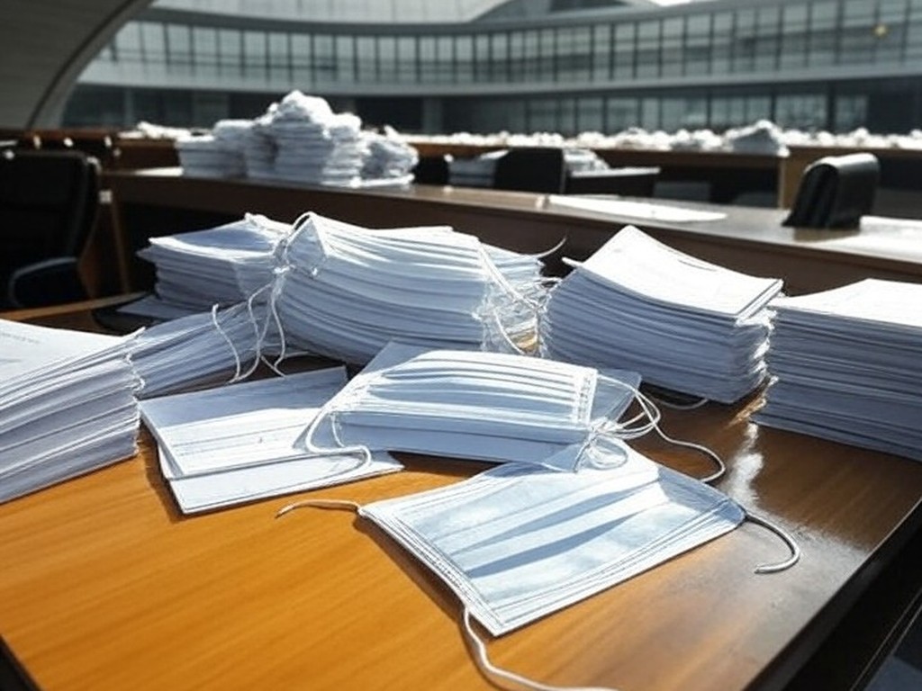 Edifício da CLDF em Brasília com faixas de quarentena, representando falhas graves na gestão de saúde no DF.