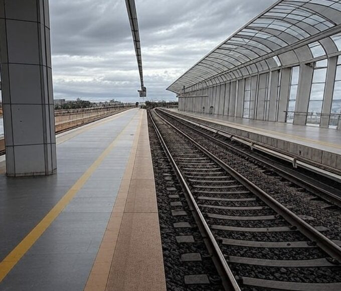 Estação de metrô em Brasília com painéis vazios, representando transparência tardia nos custos do transporte público no DF aprovado pela CLDF.