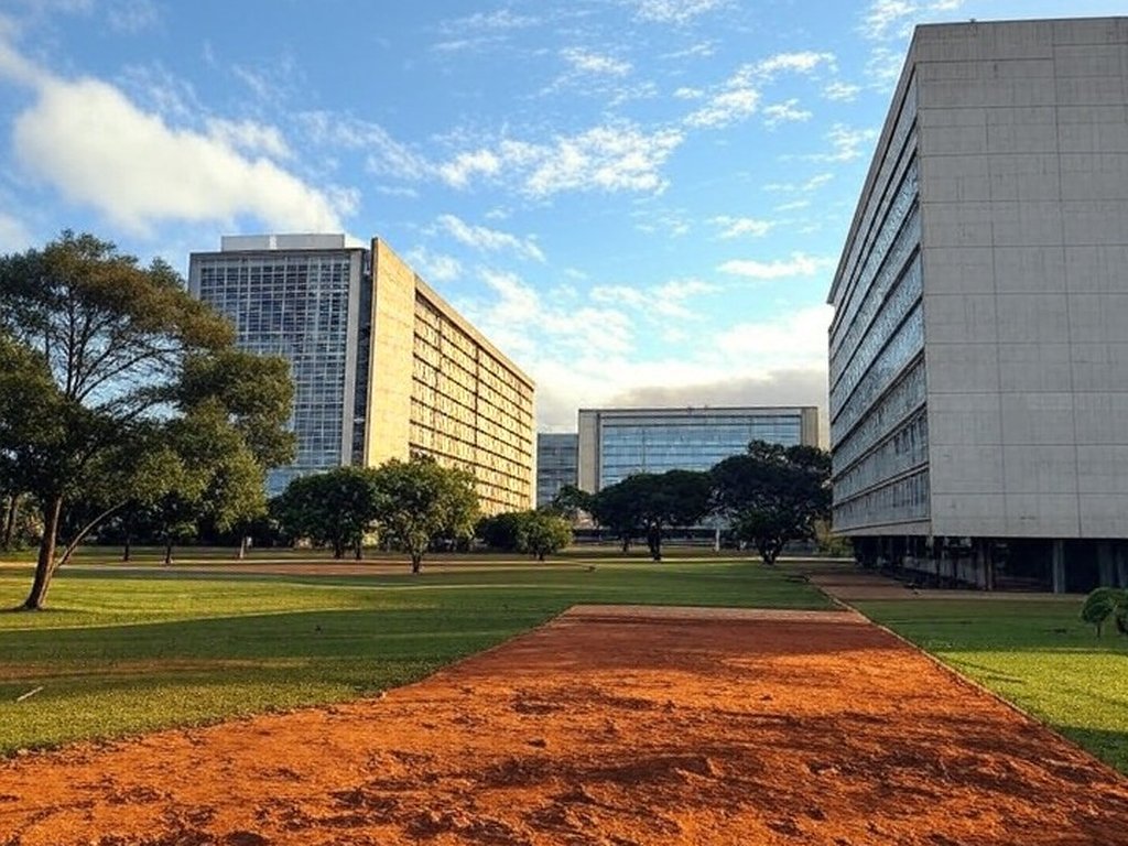 Campus da UnB em Brasília com terrenos amplos sob revisão para venda bilionária em 2026.