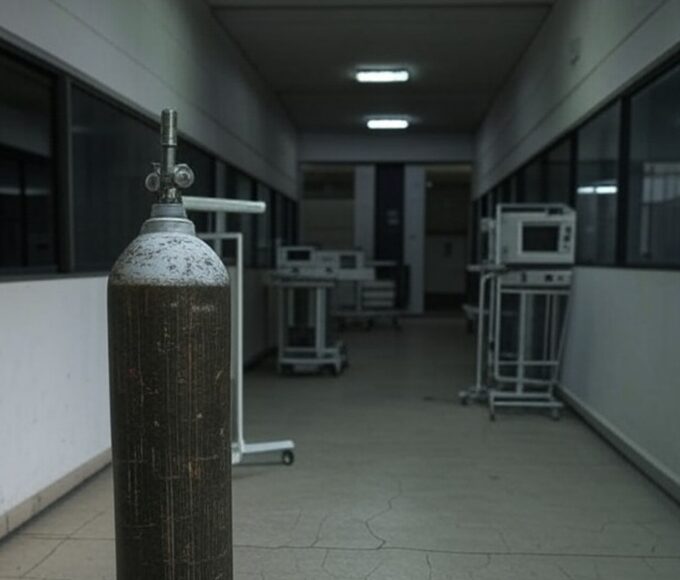 Conta de energia alta ao lado de concentrador de oxigênio em residência de Brasília, destacando custo para oxigenoterapia no DF.