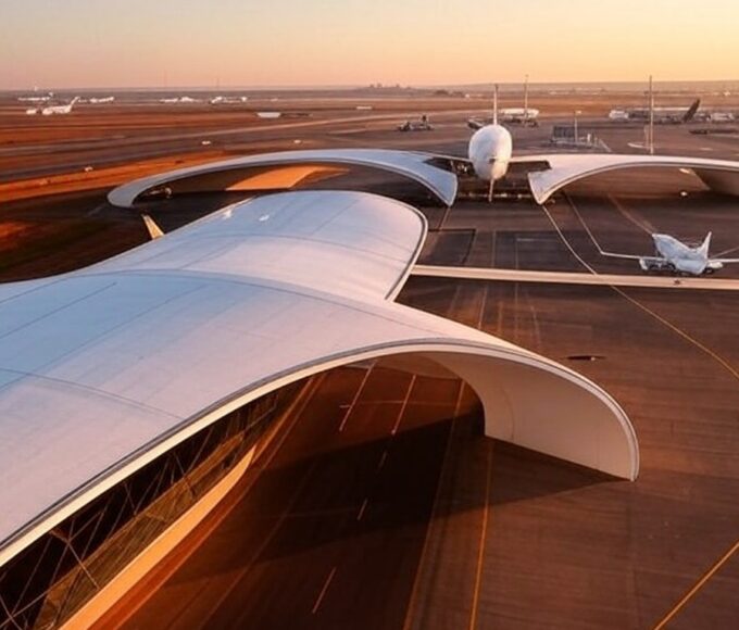 Vista do Aeroporto Internacional de Brasília, eleito o segundo mais pontual do mundo pela Cirium.