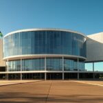 Edifício governamental em Brasília representando divulgação de selecionados no programa Preparação DF pela Sedet-DF, com matrículas de 15 a 27 de janeiro.