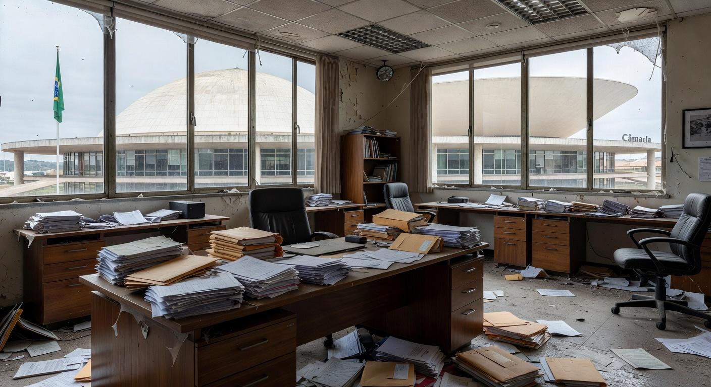 Edifício da CLDF em Brasília, criticado por falhas em procuradorias que expõem mulheres e idosos a riscos no DF.