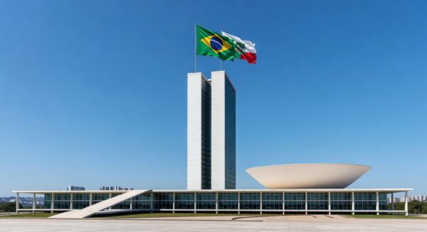 Fachada do Palácio do Buriti em Brasília, representando projeto de lei do GDF para empréstimo de R$ 6,6 bilhões ao BRB.