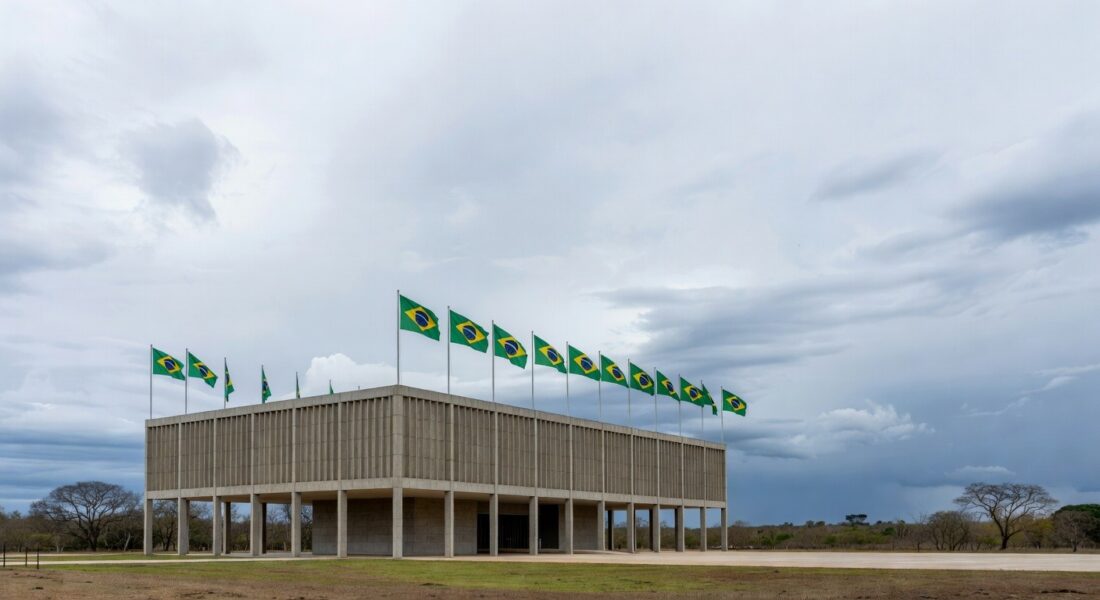 Fachada da Câmara Legislativa do DF em Brasília, com céu nublado, representando concessão questionável de título honorário.