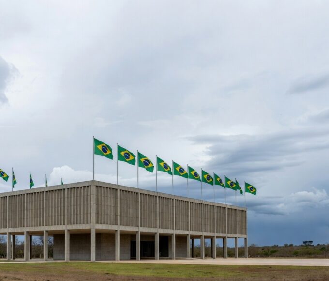 Fachada da Câmara Legislativa do DF em Brasília, com céu nublado, representando concessão questionável de título honorário.