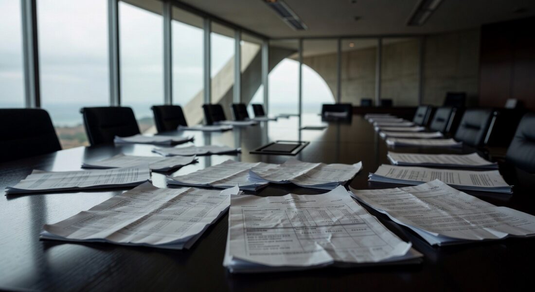 Edifício da Câmara Legislativa do DF em Brasília sob céu nublado, representando críticas ao presidente do BRB por falhas em transparência e gestão.