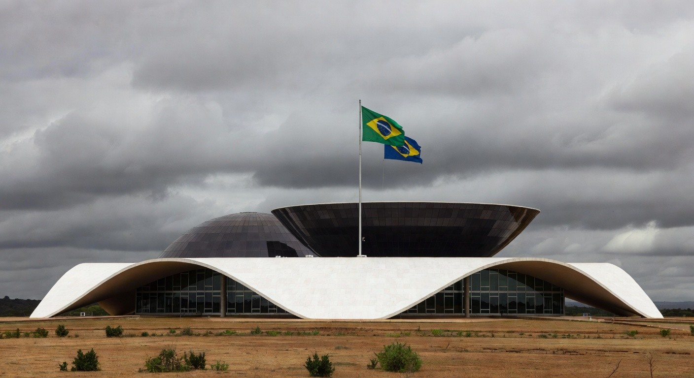 Edifício da Câmara Legislativa do DF em Brasília sob céu nublado, simbolizando críticas por concessão de título honorário em meio a crise.
