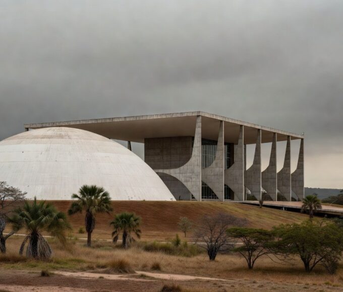 Edifício da CLDF em Brasília sob céu nublado, representando falhas na proteção a idosos e mulheres no DF.