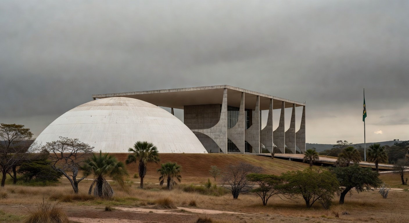 Edifício da CLDF em Brasília sob céu nublado, representando falhas na proteção a idosos e mulheres no DF.