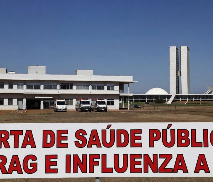 Hospital em Brasília emitindo alerta por alta de casos de SRAG pela variante K do Influenza A no Distrito Federal.