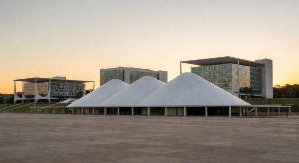 Brasília com Congresso Nacional durante eventos mundiais em 2025