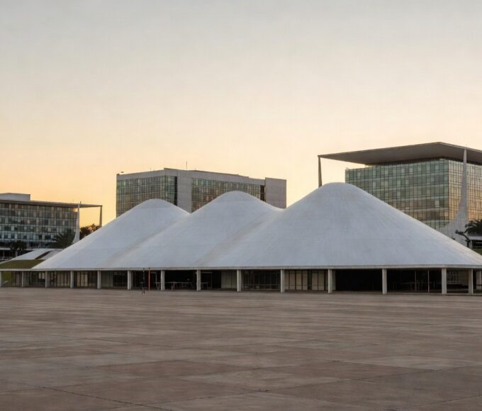Brasília com Congresso Nacional durante eventos mundiais em 2025