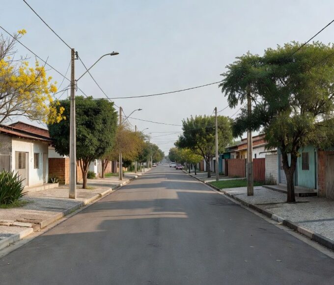 Rua residencial em Taguatinga, local de briga com disparo de arma