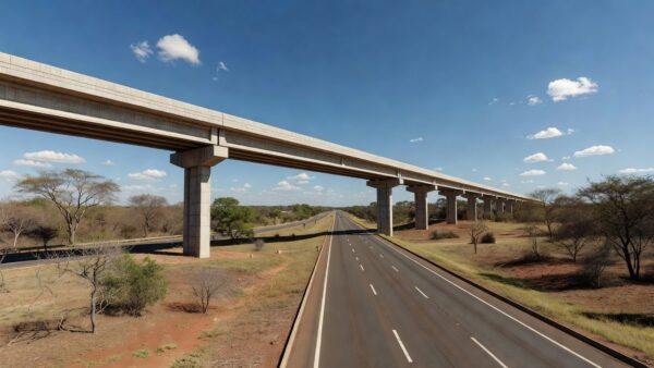 Viaduto do Jardim Botânico sobre a DF-001 em Brasília