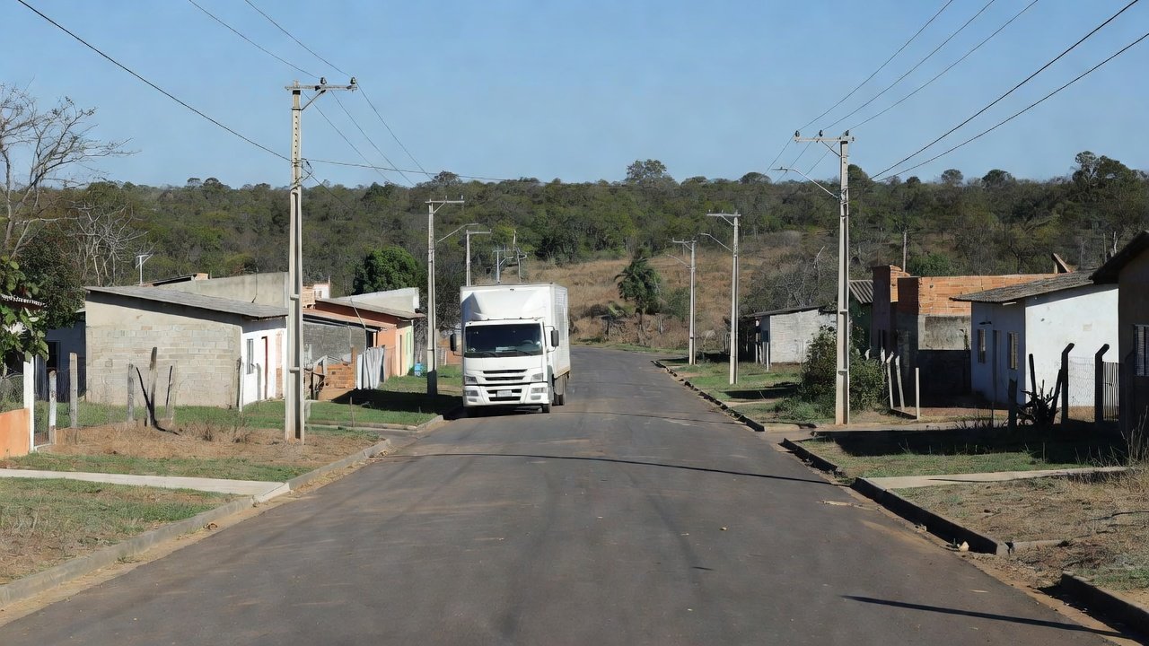 Carreta da Regularização da Codhab em bairro de Planaltina