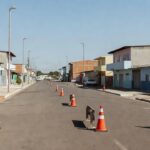 Centro de Ceilândia durante operação de reorganização urbana pelo GDF