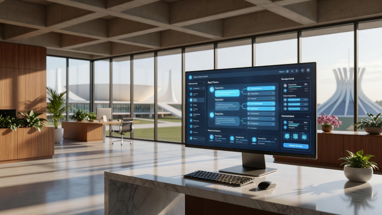 Interface de plataforma de IA Iná da Caesb para atendimento ao cidadão no DF
