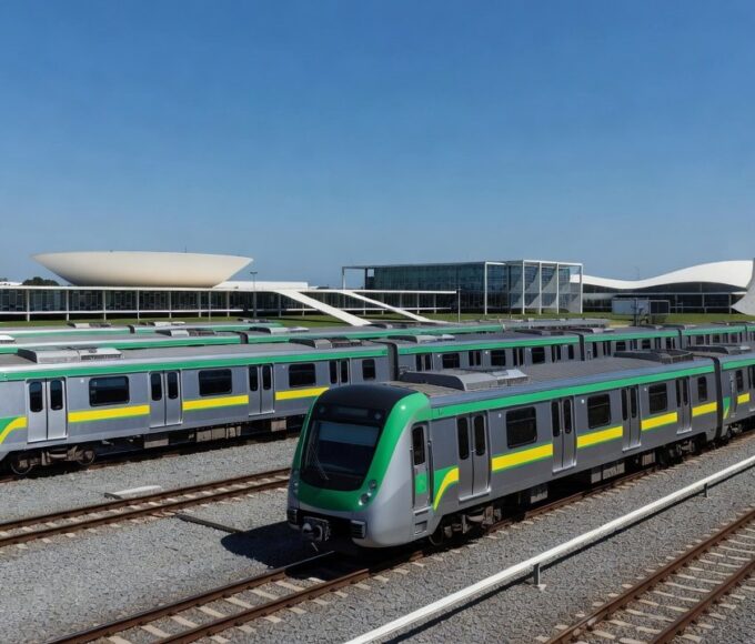 Novos trens do Metrô-DF comprados pelo GDF em Brasília