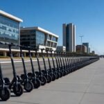 Patinetes elétricos da JET em operação em Brasília, Distrito Federal