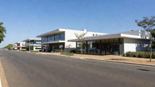 Centro comercial em Brasília representando o setor de comércio do DF