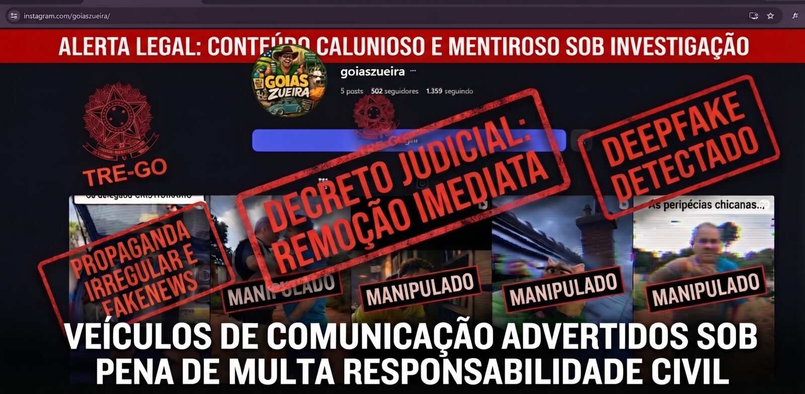 Justiça Eleitoral manda Meta retirar mentiras contra candidato Cristóvão Tormin em Goiás