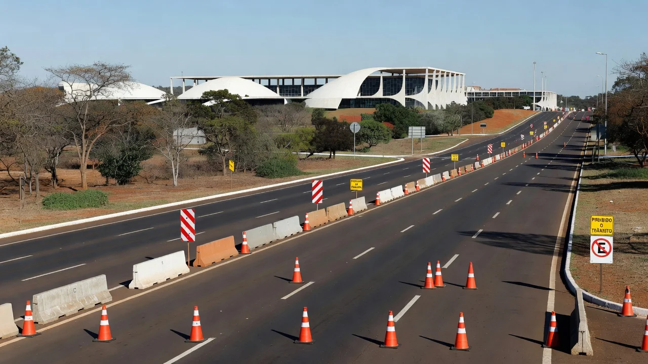 Vias do Plano Piloto interditadas para corrida em Brasília