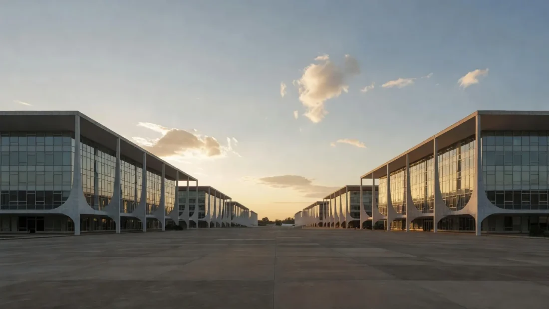 Esplanada dos Ministérios em Brasília representando finanças e saúde do DF