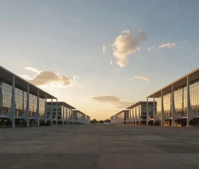 Esplanada dos Ministérios em Brasília representando finanças e saúde do DF