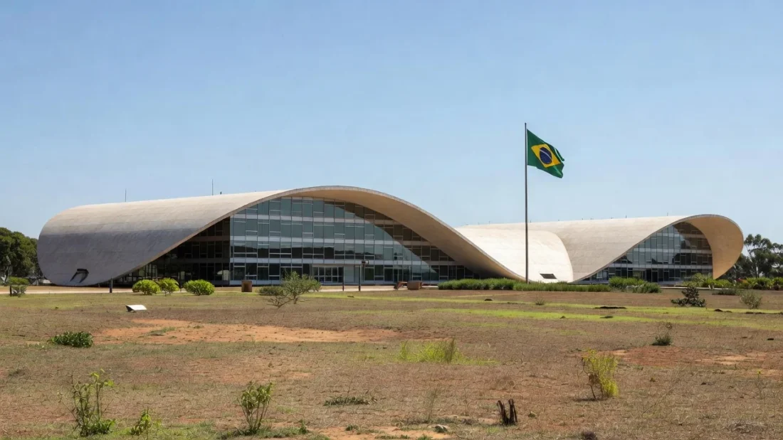 Fachada do STF em Brasília durante reunião sobre socorro de R$ 6,6 bi ao BRB