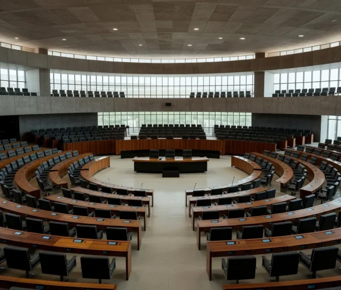 Plenário da CLDF em Brasília com proposta orçamentária para Defensoria Pública do DF