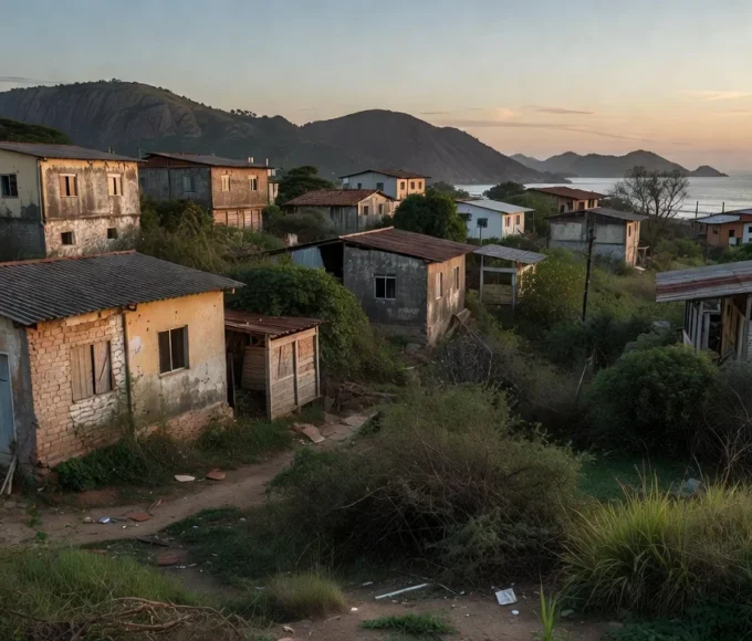 Área rural em Nova Jerusalém com casas e terrenos abandonados devido à insegurança fundiária