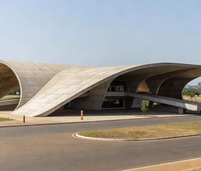 Rodoviária do Plano Piloto em Brasília com arquitetura modernista