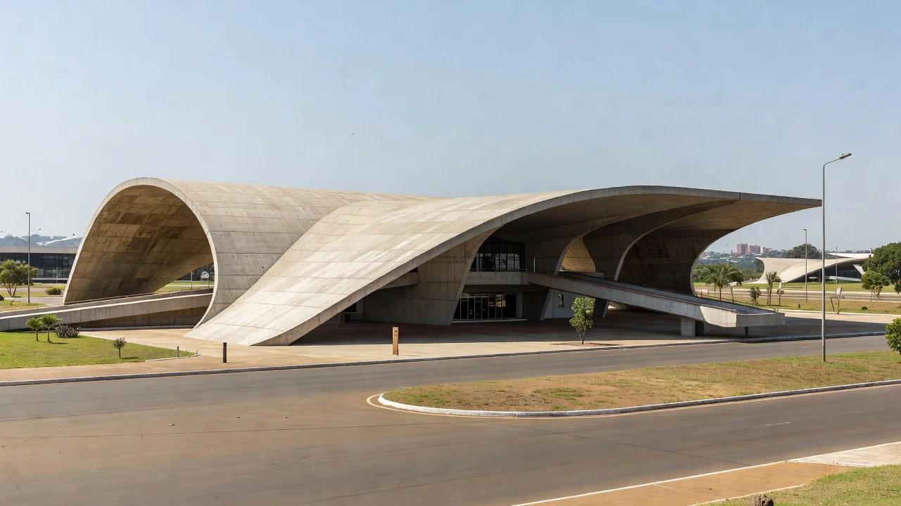 Rodoviária do Plano Piloto em Brasília com arquitetura modernista
