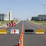 Vias do Plano Piloto em Brasília com alterações de trânsito por eventos
