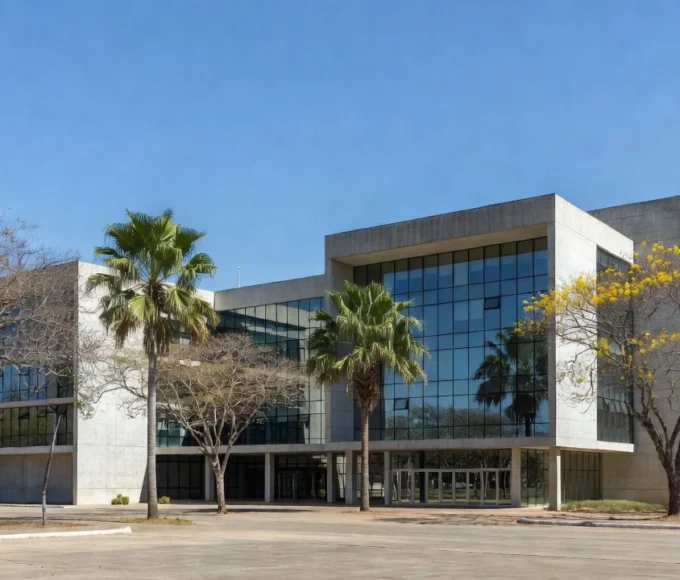 Fachada do Hospital de Base do DF em Brasília completando 66 anos