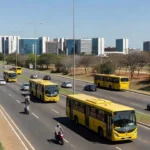 Faixas exclusivas de ônibus em Brasília após fim da greve dos rodoviários