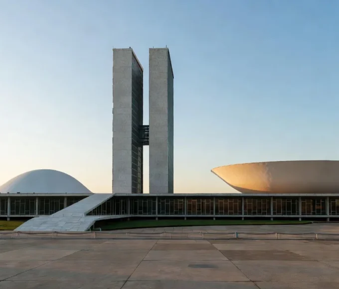 Congresso Nacional em Brasília simbolizando pesquisa eleitoral no DF